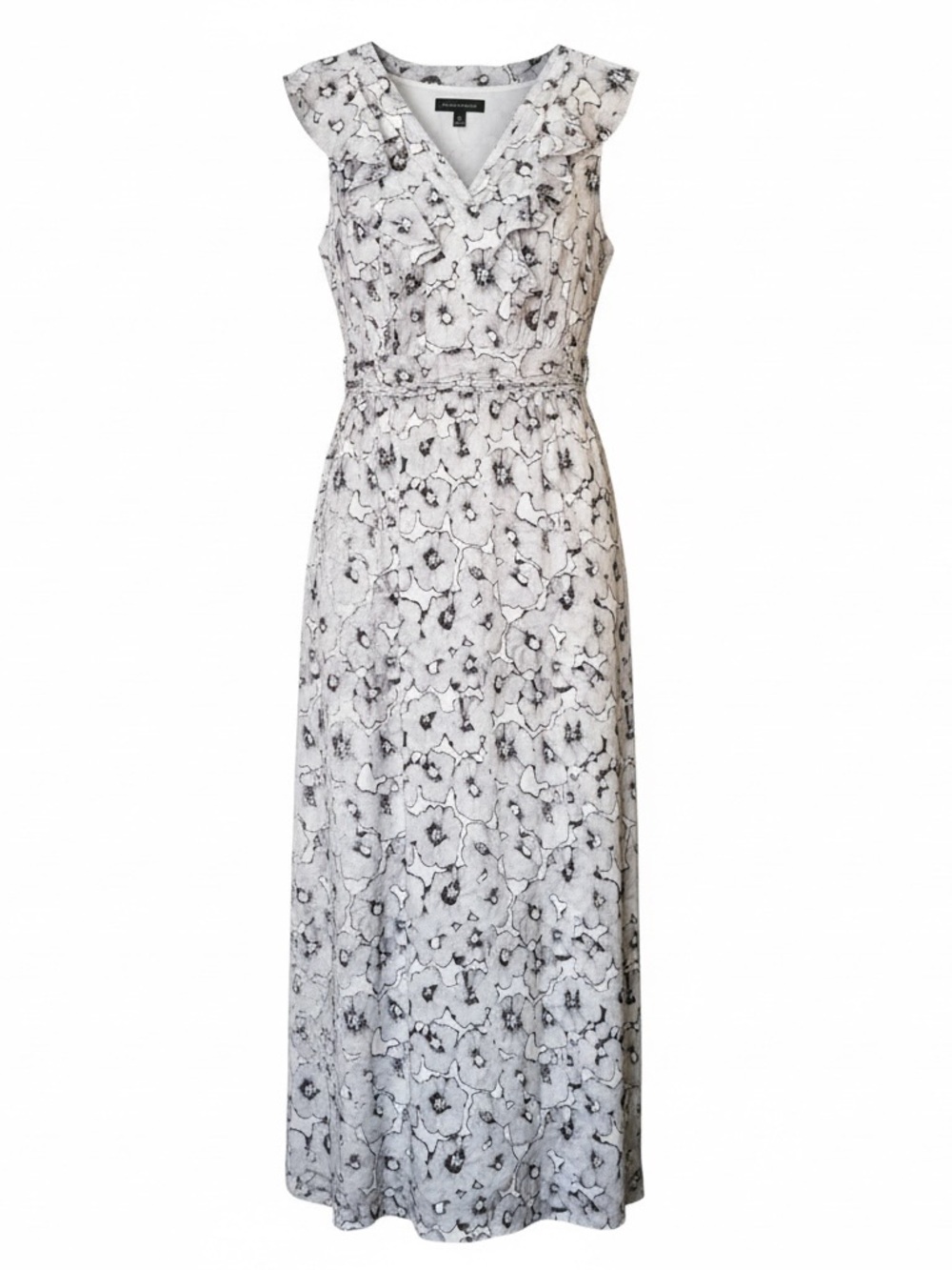 Banana Republic Lavender Floral Ruffle Maxi Dress - Picture 2 of 3